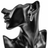 ∅26mm x 3mm Oorringen Dames Gepolijst RVS U-Vormige Oorbellen