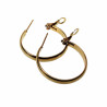 ∅28mm x 3mm Oorringen Dames - Gepolijst Verguld RVS -  Oorbellen
