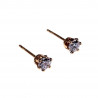 5mm Oorknoppen - Roségold Plated - Ronde Oorbellen met Zirkoniasteen