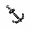 60cm Jasseron Ketting + Anker Hanger Heren RVS Nautische Hanger Ketting