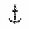 60cm Jasseron Ketting + Anker Hanger Heren RVS Nautische Hanger Ketting