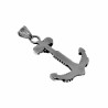 60cm Jasseron Ketting + Anker Hanger Heren RVS Nautische Hanger Ketting