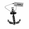 60cm Jasseron Ketting + Anker Hanger Heren RVS Nautische Hanger Ketting
