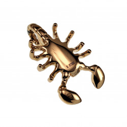 40mm x 21mm Schorpioen  Hanger Unisex - Verguld RVS - Sterrenbeeld