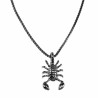 60cm x 3mm Jasseron Ketting + Schorpioen hanger Hanger Unisex - Gepolijst RVS -  Sterrenbeeld Dames - Heren