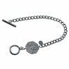 Cubaanse Armband Dames RVS 14K Wit Goud Plated Armband met T-sluiting