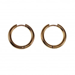 ∅18mm x 2,5mm Oorringen Unisex - Verguld RVS - Oorbellen Dames - Heren