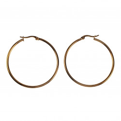 ∅45mm x 2mm Oorringen Unisex - RVS - Oorbellen Dames - Heren