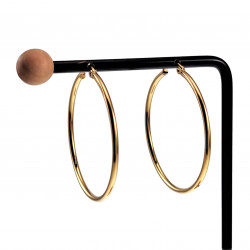 ∅45mm x 2mm Oorringen Unisex - RVS - Oorbellen Dames - Heren