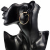 ∅45mm x 2mm Oorringen Unisex - RVS - Oorbellen Dames - Heren