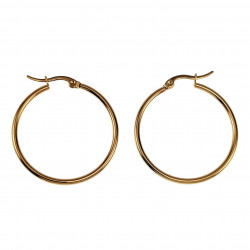 ∅35mm x 2mm Oorringen Dames - Verguld RVS - Oorbellen