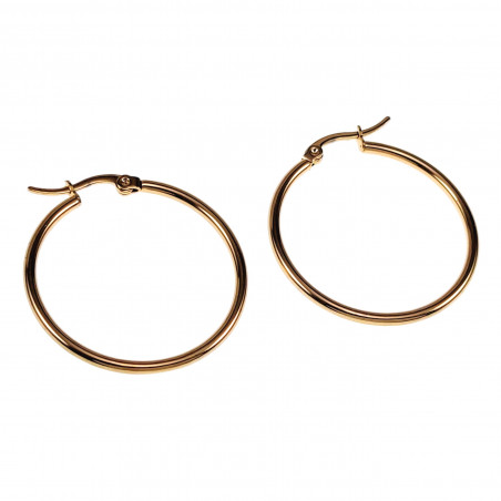 ∅35mm x 2mm Oorringen Dames - Verguld RVS - Oorbellen