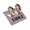 ∅14mm x 3mm Oorringen Dames - Roségoud Verguld - Oorbellen XUPING