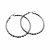 ∅40mm x 2,5mm Oorringen Dames - RVS - Gedraaide Oorbellen