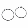 ∅40mm x 2,5mm Oorringen Dames - RVS - Gedraaide Oorbellen