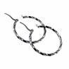 ∅35mm x 2,5mm Oorringen Dames - RVS - Gedraaide Oorbellen