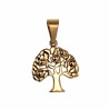 60cm x 3mm Jasseron Ketting + Levensboom Hanger Unisex - Verguld RVS