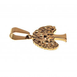 60cm x 3mm Jasseron Ketting + Levensboom Hanger Unisex - Verguld RVS