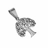 Levensboom Hanger Unisex - Gepolijst RVS -  Symbolische Hanger Dames - Heren