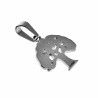 Levensboom Hanger Unisex - Gepolijst RVS -  Symbolische Hanger Dames - Heren