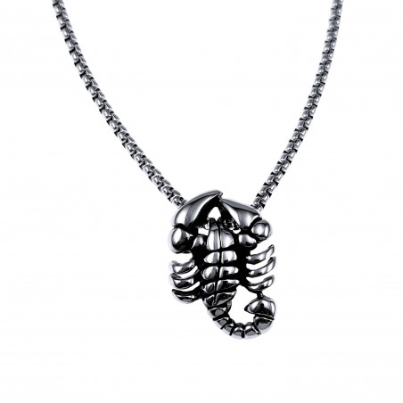 60cm x 3mm Jasseron Ketting + Schorpioenhanger Unisex - Gepolijst RVS