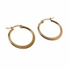 ∅25mm Oorbellen Dames - Platte-Design - Verguld RVS - Oorringen