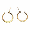 ∅25mm Oorbellen Dames - Platte-Design - Verguld RVS - Oorringen