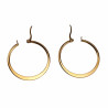 ∅35mm Oorbellen Dames - Platte-Design - Verguld RVS - Oorringen