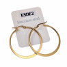 ∅40mm Oorbellen Dames - Platte-Design - Verguld RVS - Oorringen