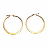 ∅40mm Oorbellen Dames - Platte-Design - Verguld RVS - Oorringen