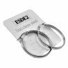 ∅30mm x 3mm Oorbellen Dames - Gepolijst RVS - Brede-Design Oorringen