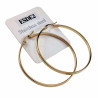 ∅50mm x 3mm Oorbellen Dames - Verguld RVS - Brede-Design Oorringen