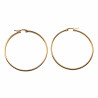∅50mm x 3mm Oorbellen Dames - Verguld RVS - Brede-Design Oorringen