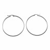 ∅50mm x 3mm Oorbellen Dames - Gepolijst RVS - Brede-Design Oorringen