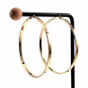 ∅60mm x 3mm Oorbellen Dames - Verguld RVS - Brede-Design Oorringen