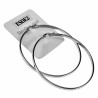 ∅60mm x 3mm Oorbellen Dames - Gepolijst RVS - Brede-Design Oorringen