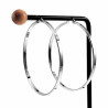 ∅60mm x 3mm Oorbellen Dames - Gepolijst RVS - Brede-Design Oorringen