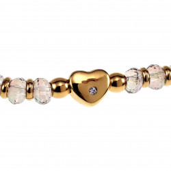 Armband met Kleurrijke Facet Oostenrijkse Kristalkralen Verguld RVS