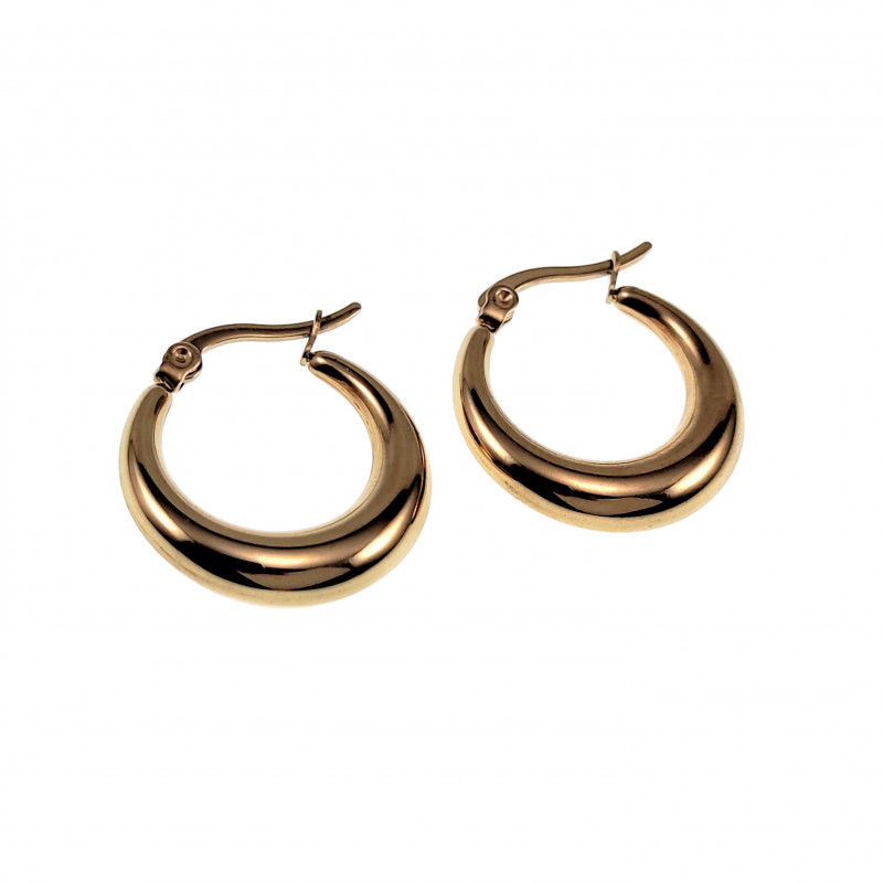 ∅22mm Oorbellen Dames - Verguld RVS - Oorringen