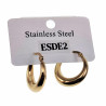 ∅22mm Oorbellen Dames - Verguld RVS - Oorringen