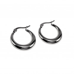 ∅22mm Oorbellen Dames - Gepolijst RVS - Oorringen