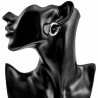 ∅25mm Oorbellen Dames - Gepolijst RVS - Brede Oorringen