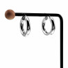 ∅25mm Oorbellen Dames - Gepolijst RVS - Brede Oorringen