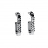 30mm Hoog Oorbellen Dames - RVS - U-vormige Oorbellen met Zirkonias