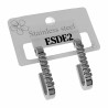 30mm Hoog Oorbellen Dames - RVS - U-vormige Oorbellen met Zirkonias