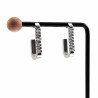 30mm Hoog Oorbellen Dames - RVS - U-vormige Oorbellen met Zirkonias