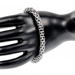 Armband Unisex - Gepolijst RVS - Ronde Schakelarmband - Dikte 7mm - Armband Dames - Heren