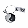 Yin Yang-Hanger Unisex - RVS - Symbolische Yin Yang-Hanger