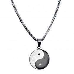 Yin Yang-Hanger Unisex - RVS - Symbolische Yin Yang-Hanger