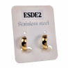 ∅13mm x 4mm Oorbellen Unisex - Verguld RVS - Oorringen Dames - Heren